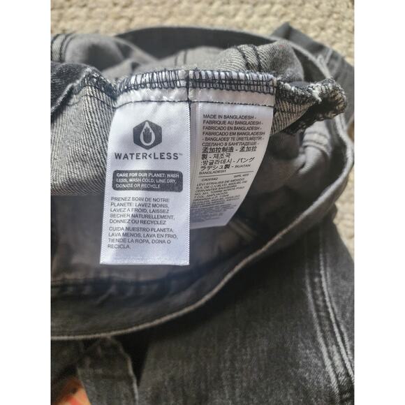 Levi's Original Trucker Denim Jean Jacket Size M Black Rigid Wash Button Front - Picture 6 of 6